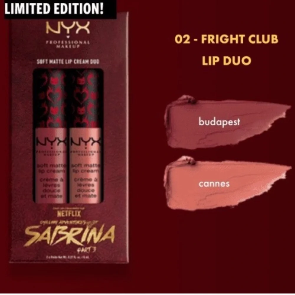 🥰🥰NYX Chilling Adventures of Sabrina Soft Matte Lip Cream Duo🥰🥰
